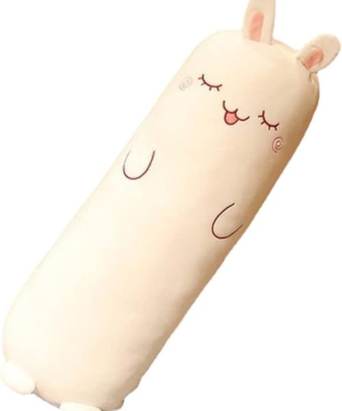 Long Plush 27' Cute Body Pillow for Bed Kids - Animal Shaped Bunny Boyfriend Pillow Toy Gift