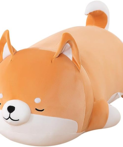 Plush Shiba Inu Toy Pillow Stuffed Animal Dog Akita Plush Pillow Toy Hugging Pillow for Kids and Girls(35cm/13.7in)