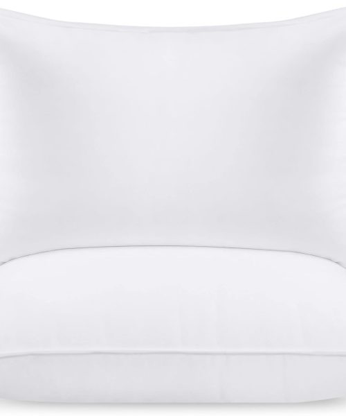 Bed Pillows for Sleeping (White), Queen Size, Set of 2, Hotel Pillow, Cooling Pillows for Side, Back or Stomach Sleepers