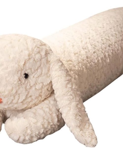 Rabbit Plush Pillow - 35 inch Rabbit Stuffed Animal - Birthday Christmas Valentine's Day Gift for Kids Boys Girls (White)