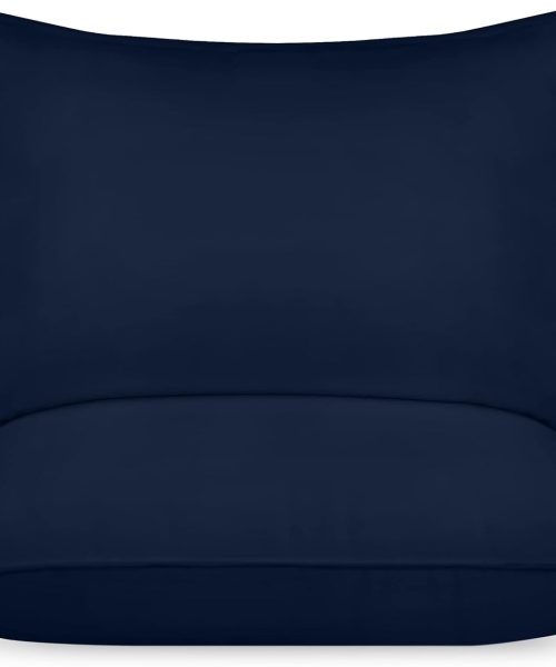 Bed Pillows for Sleeping (Navy), Queen Size, Set of 2, Hotel Pillow, Cooling Pillows for Side, Back or Stomach Sleepers