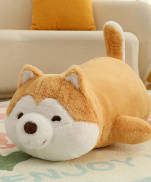 Soft Plush Corgi Dog Toy Stuffed Animal, Shiba Inu Plush Pillow, Gift for Kids and Girls (40cm/15.7in)