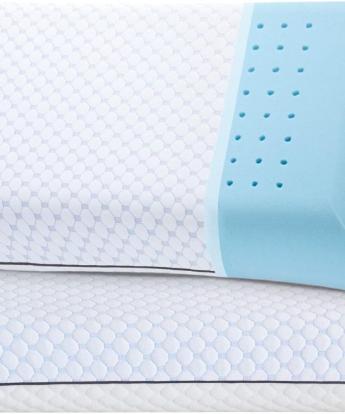2 Pack Memory Foam Pillows, King Size Ventilated Bed Pillows with Washable Cover,Cooling,King 2 Pack