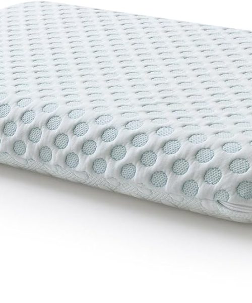 Ultra Thin Pillow 2.75" Stomach Sleeping, Cooling Flat Pillow for Side Back Stomach Sleepers, Gel Infused Memory Foam Pillow -  - Standard