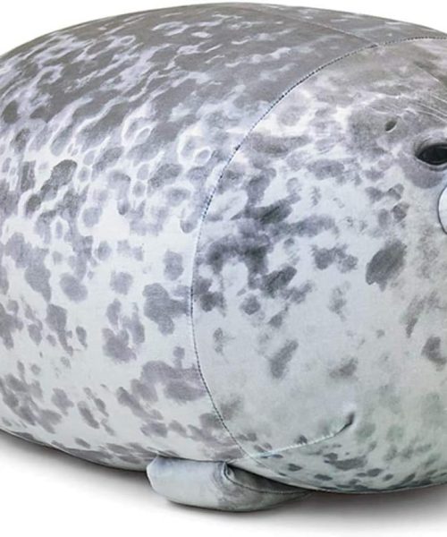 Chubby Blob Seal Pillow,Stuffed Cotton Plush Animal Toy Cute Ocean Medium(17.6 in)