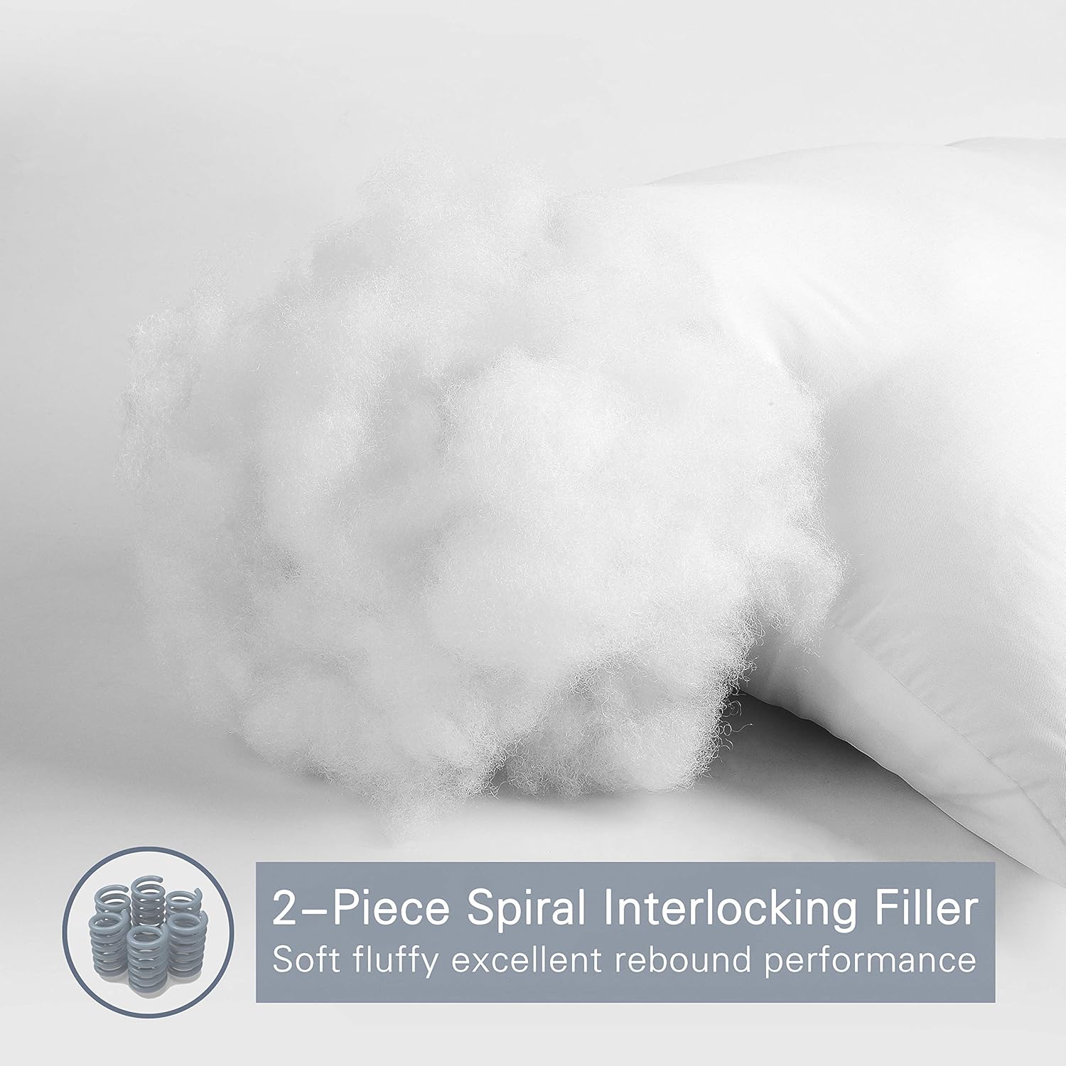 Luxury Soft Pillows for Sleeping, Fluffy Down Alternative Polyester Fiber Filled Pillow, Home&Hotel-Collection, Machine Washable - Image 2