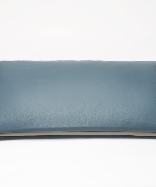 Stone Grey/Harbor Blue 2-Tone Pillow Cover